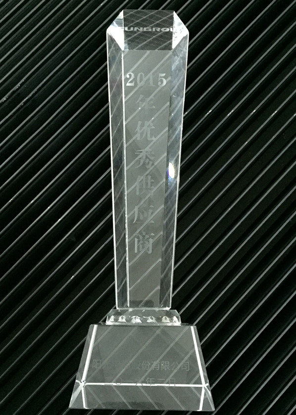 Excellent supplier in 2015 Excellent supplier in 2015